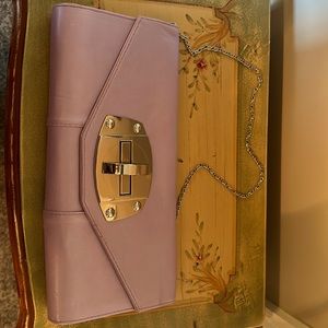 Lavender clutch like new